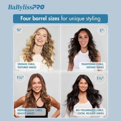 BaBylissPRO Nano Titanium Curling Wand Blue - New - Image 3
