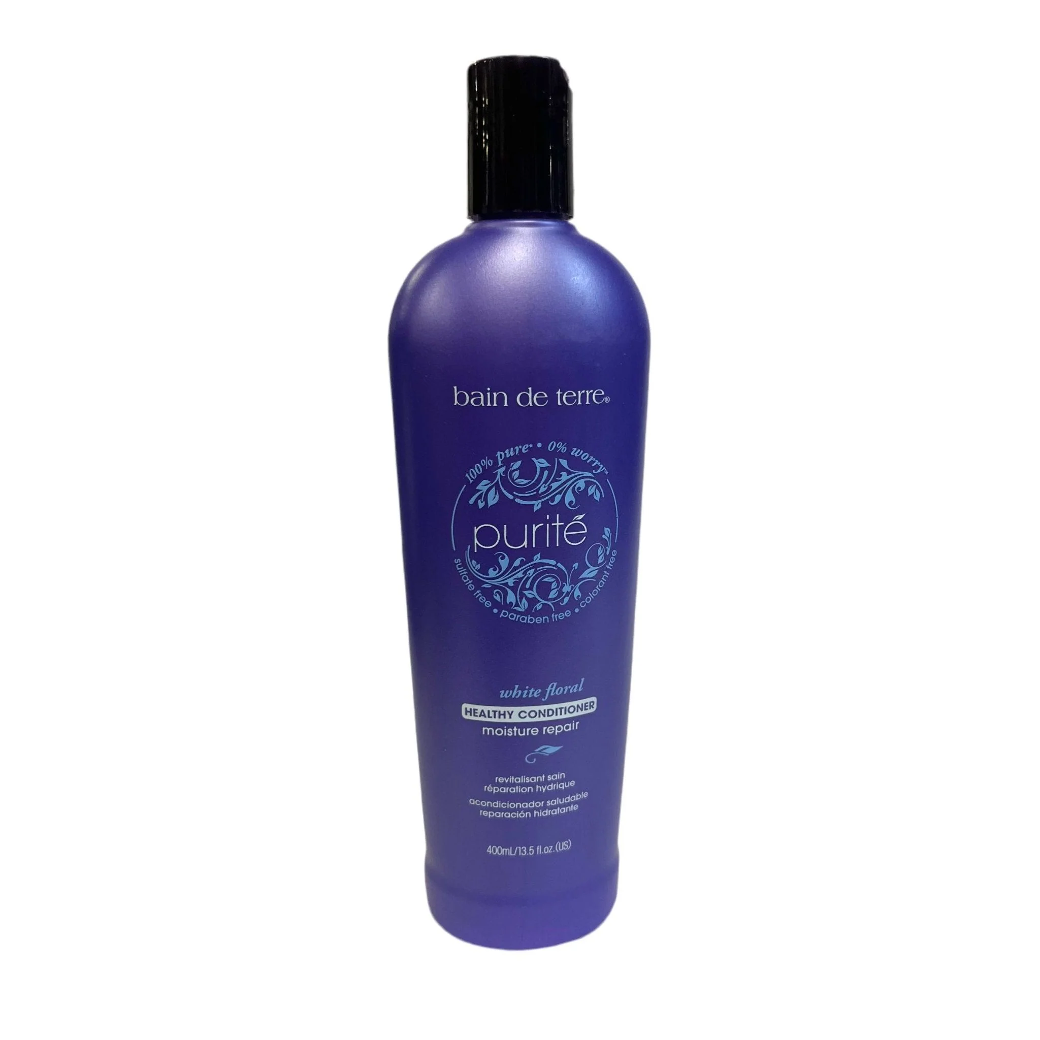 Bain de Terre Purite White Floral Moisture Repair Shampoo/ Conditioner (Size : 13.5 oz)