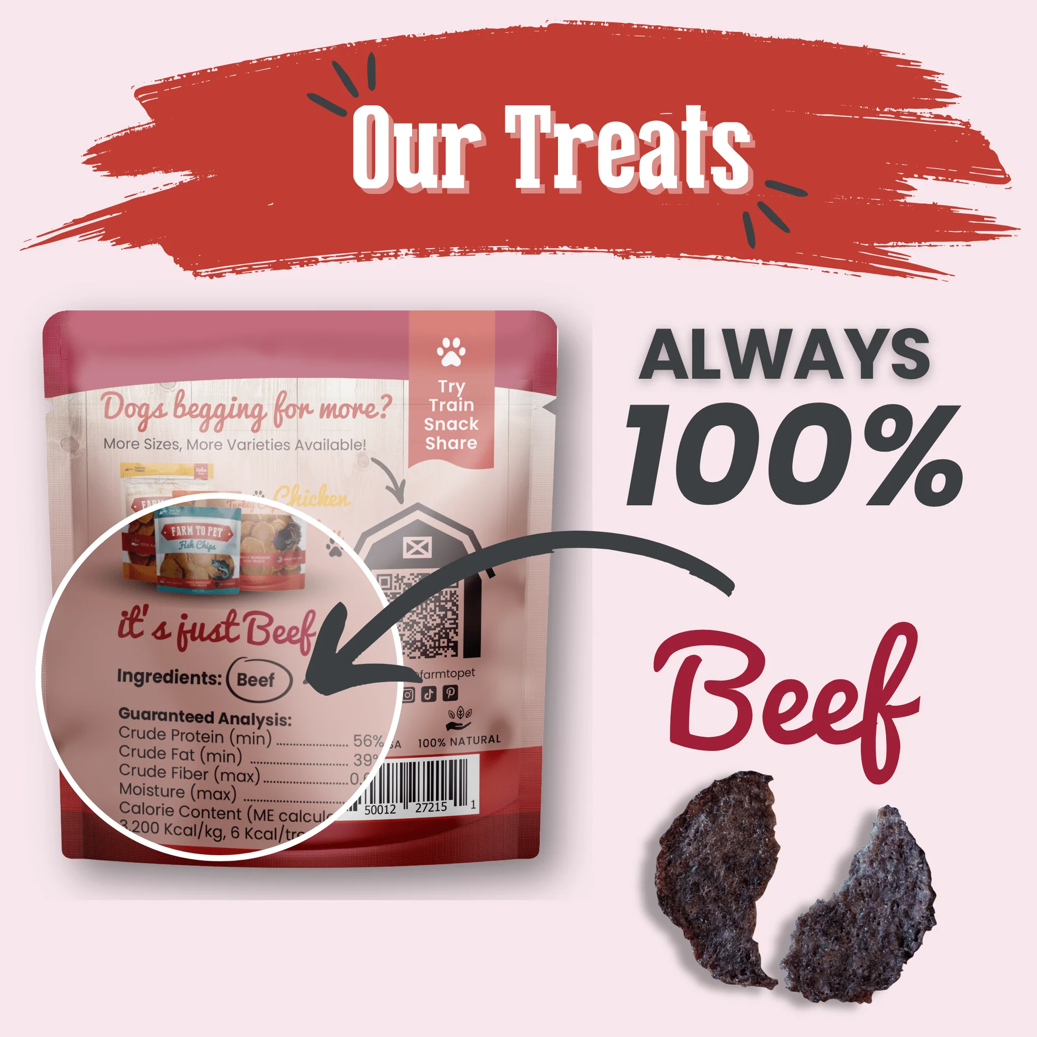 Beef Chips Snack Pack Bundles | Dog Treats for Training & Travel - Image 11
