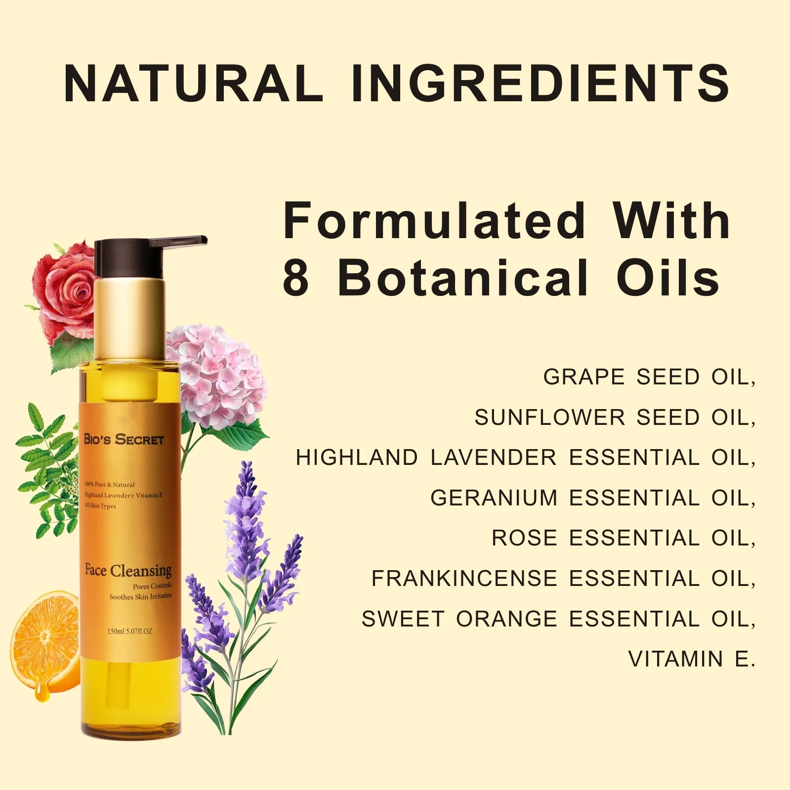 Bio's Secret Highland Lavender & Rose Cleansing Oil - Image 3