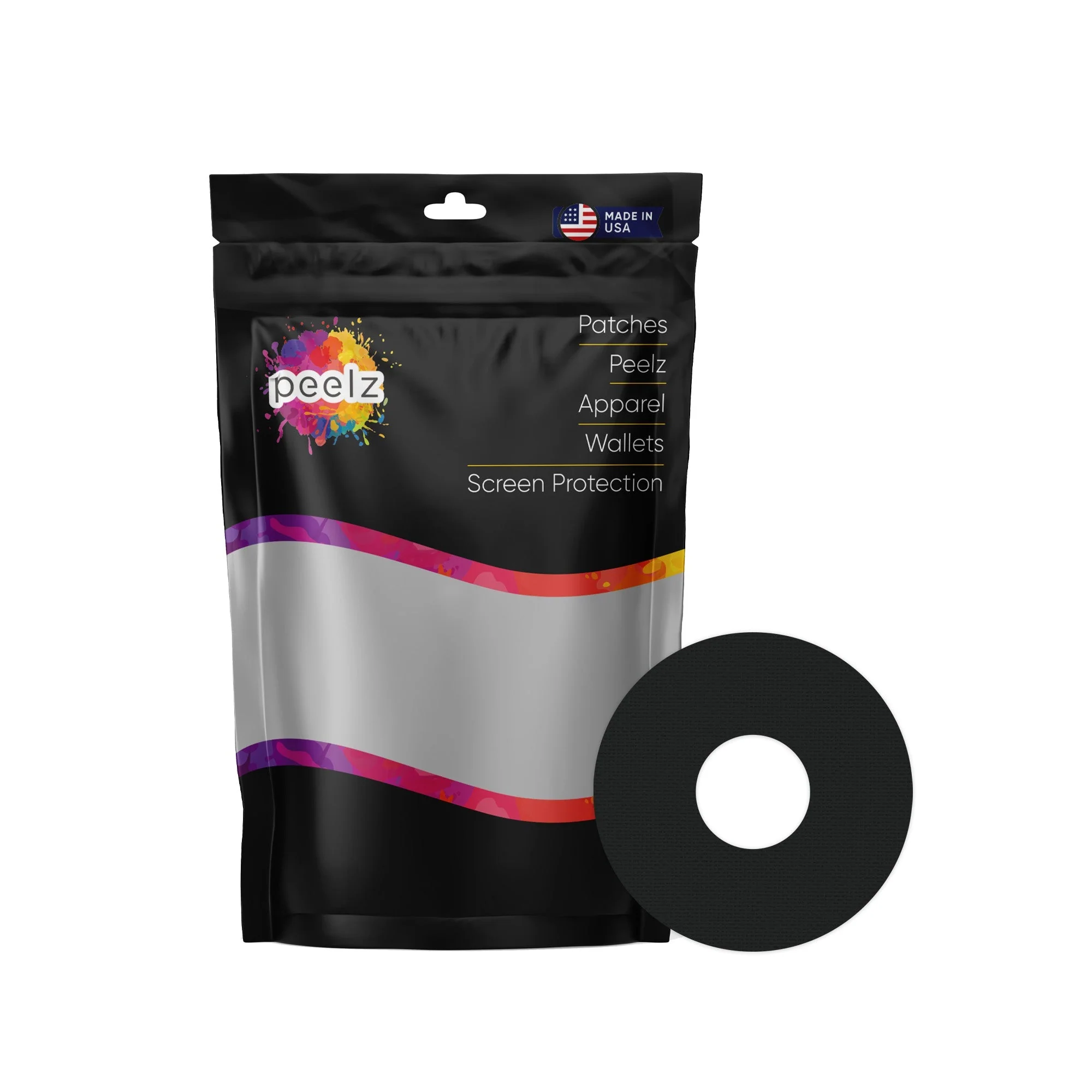 Black Patch Tape Designed for the FreeStyle Libre 3 Plus & Lingo
