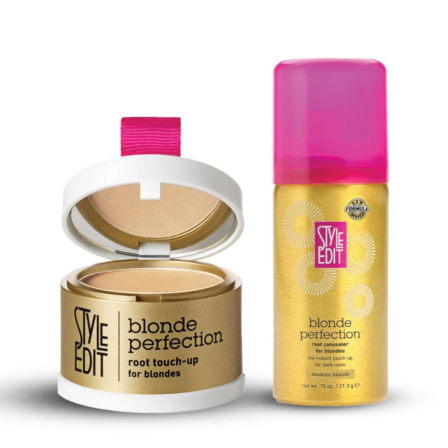 Blonde Travel Duo: Touch Up Powder and Travel Sized Concealer Spray - Image 11