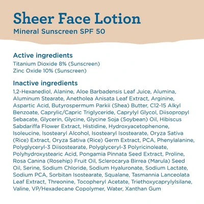 Blue Lizard Sheer Face Mineral Lotion SPF 50 1.7 fl oz - Imperfect Box - Image 10