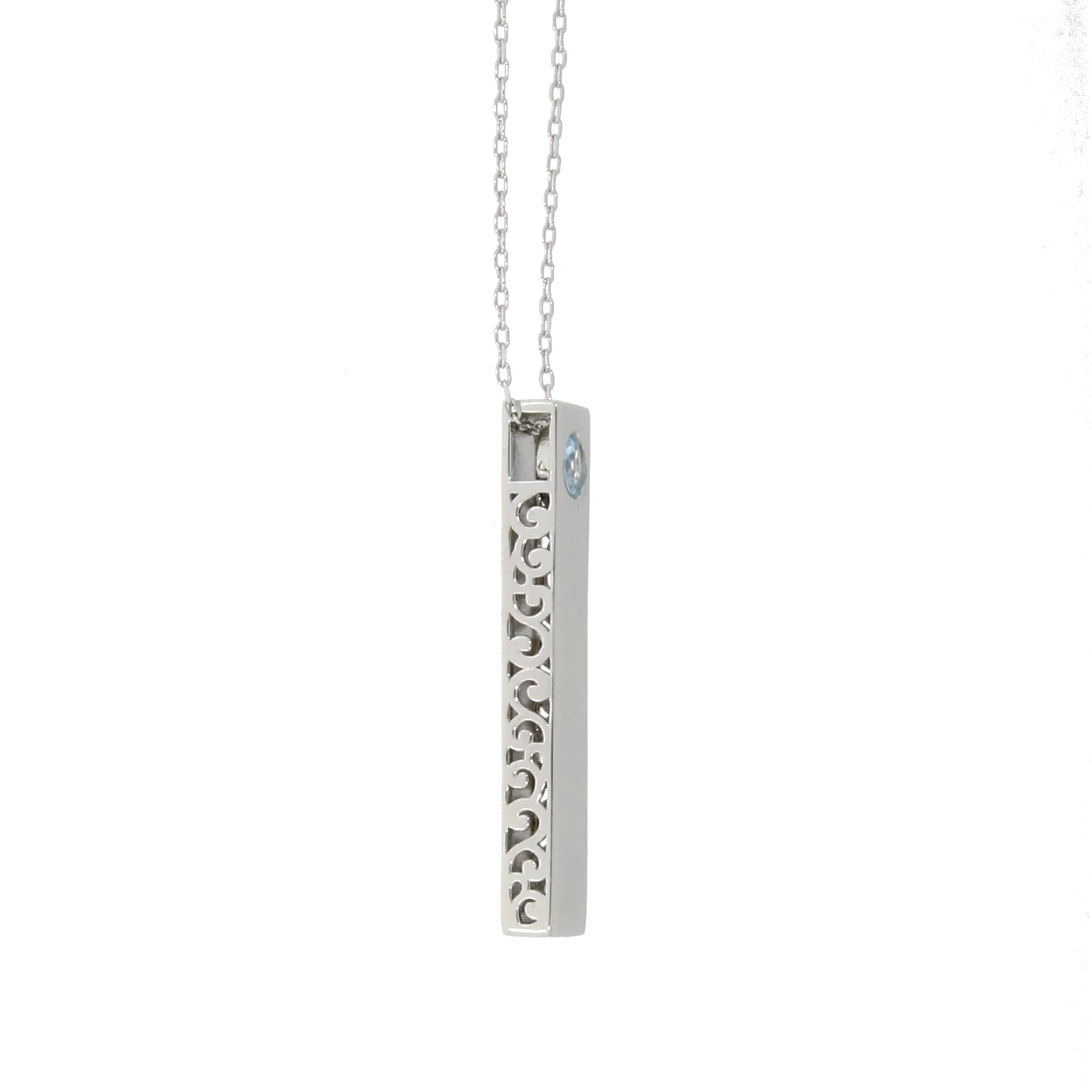 Blue Topaz Fashion Pendants Sterling Silver - Image 2