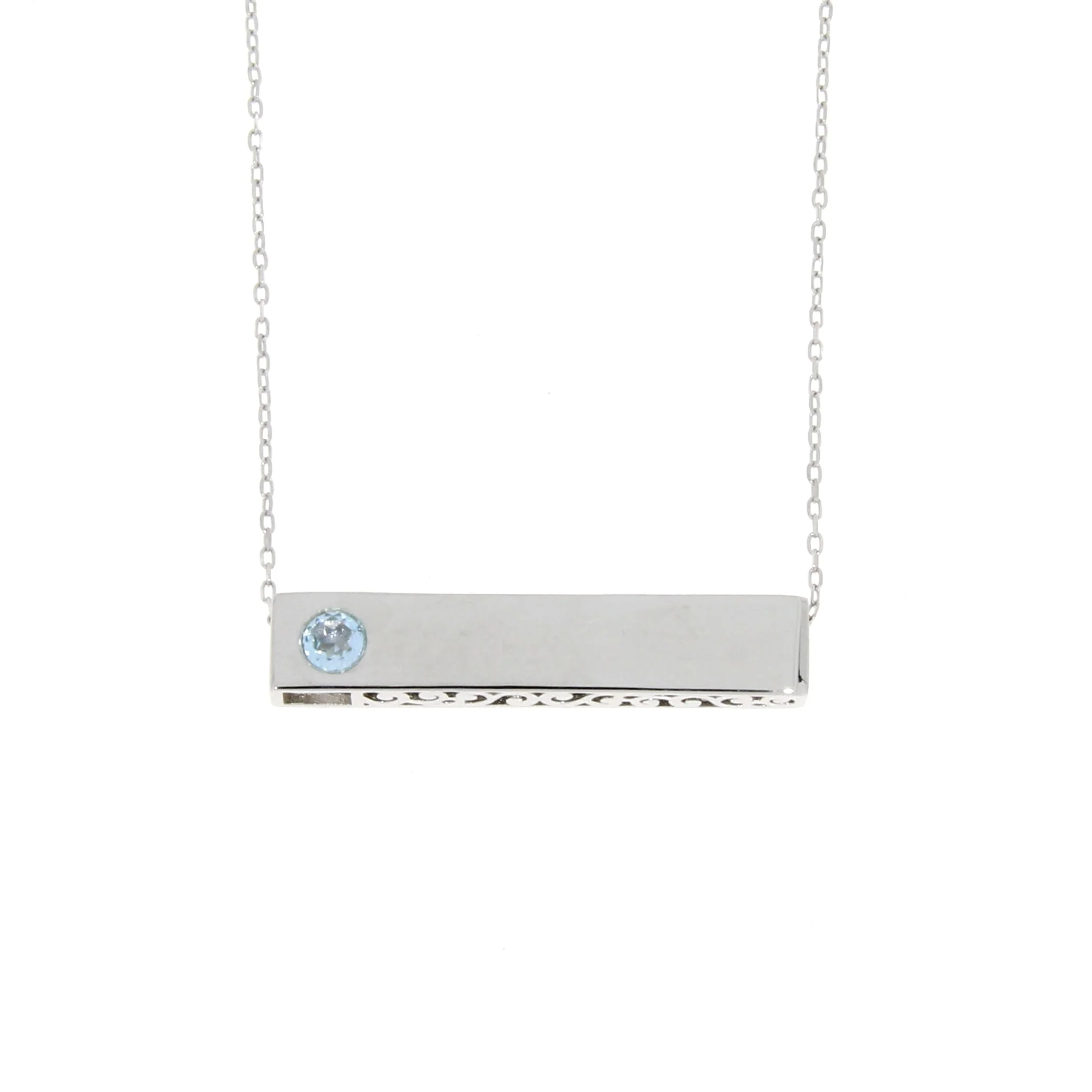 Blue Topaz Fashion Pendants Sterling Silver - Image 3