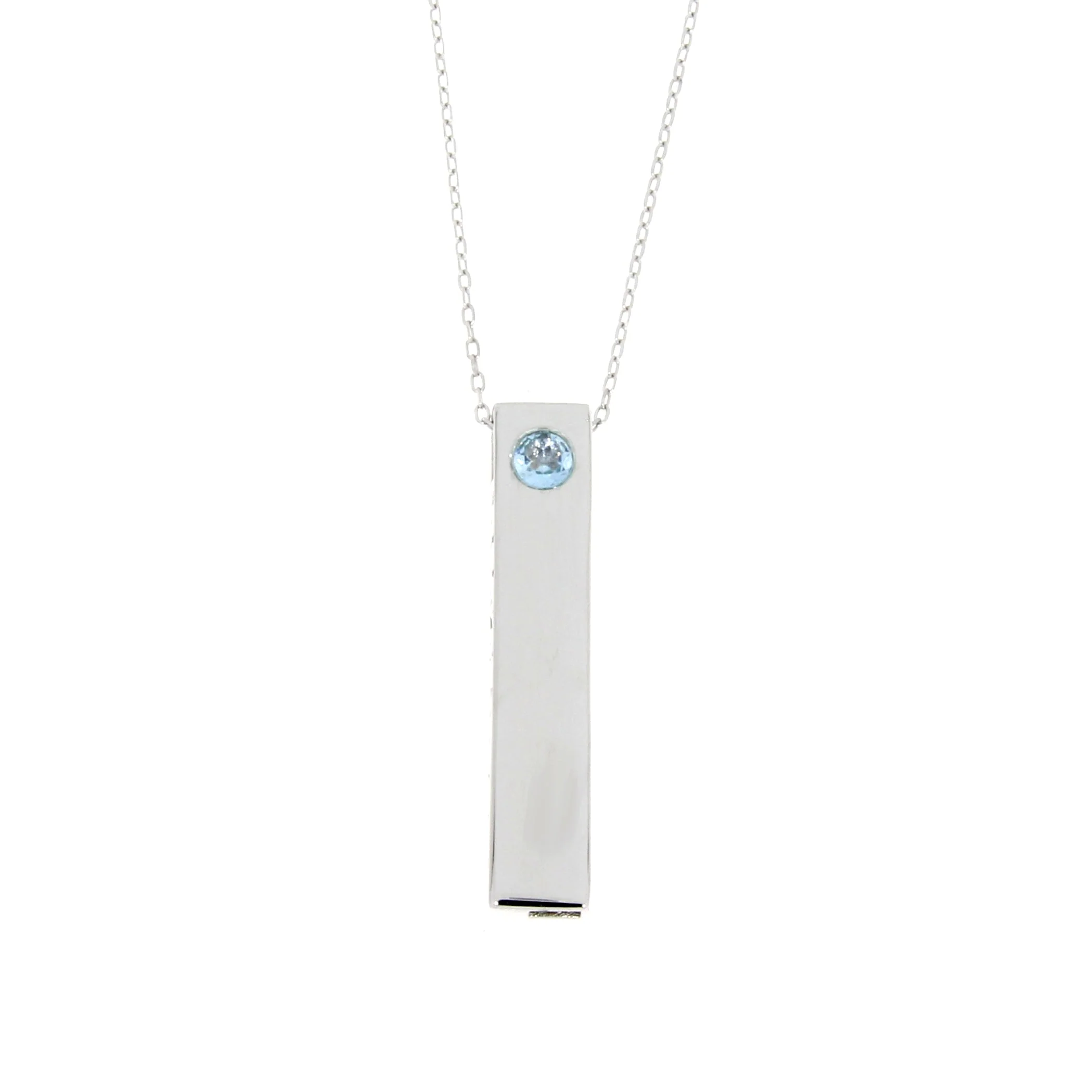 Blue Topaz Fashion Pendants Sterling Silver - Image 5