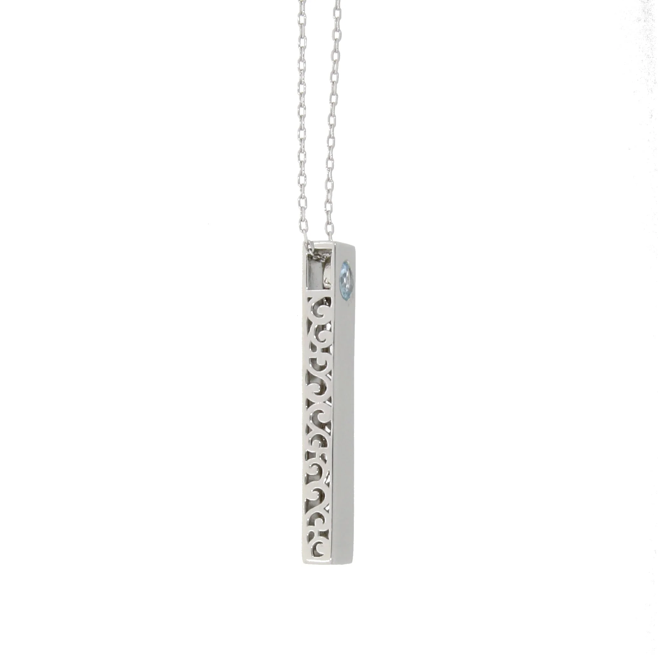 Blue Topaz Fashion Pendants Sterling Silver - Image 6
