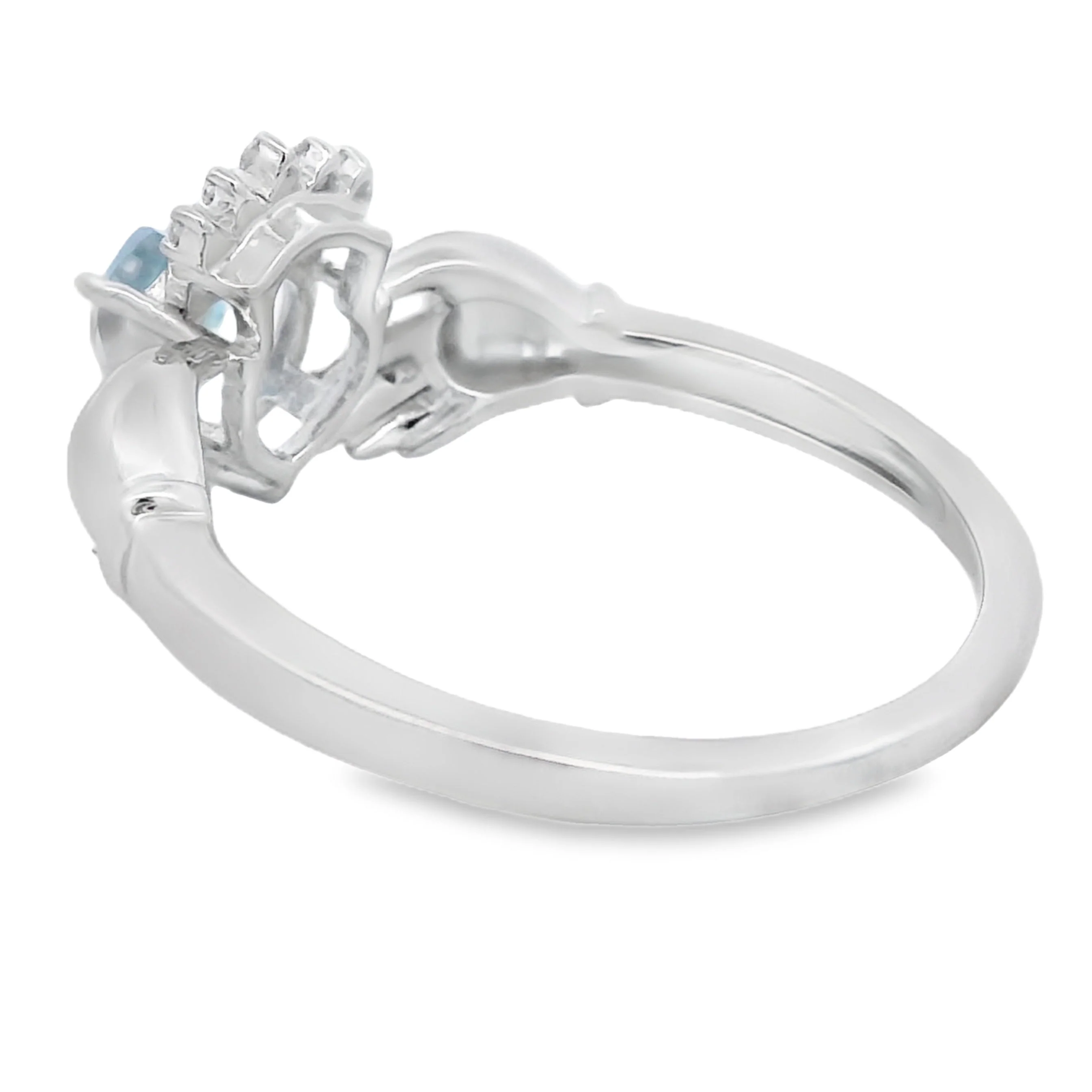 Blue Topaz Ring Sterling Silver - Image 2