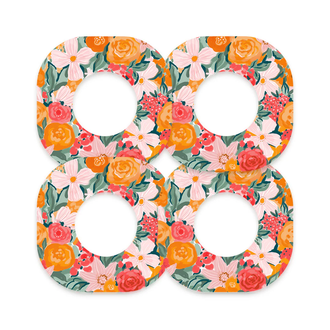 Blush Blossom Dexcom G7 and Stelo Patch Tape - Pump Peelz - Image 3