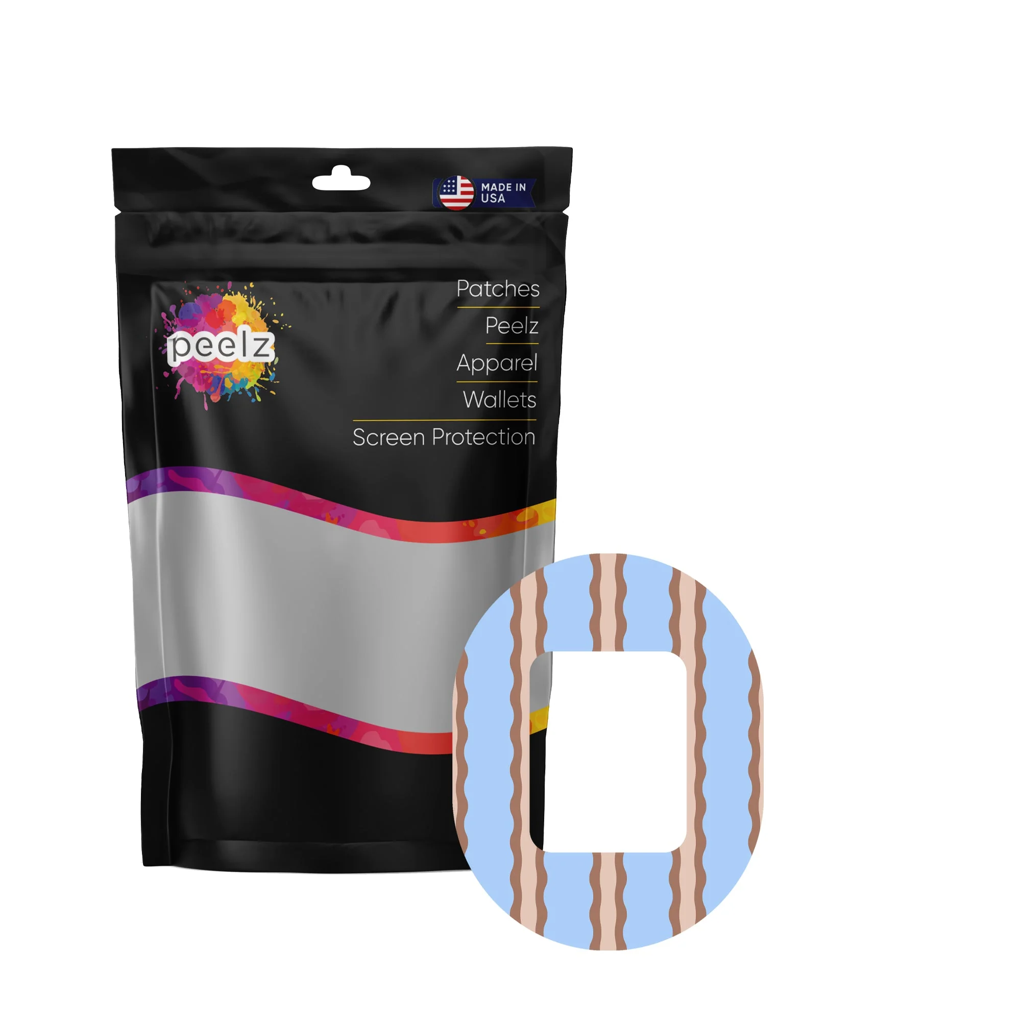 Boardwalk Waves Tandem Mobi Decorative Patch Tape - Pump Peelz - Image 2