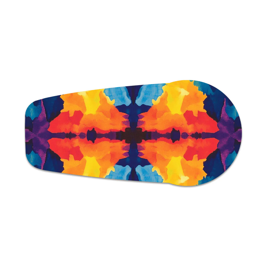 Bright Tie Dye Dexcom G6 Transmitter Sticker - Image 2