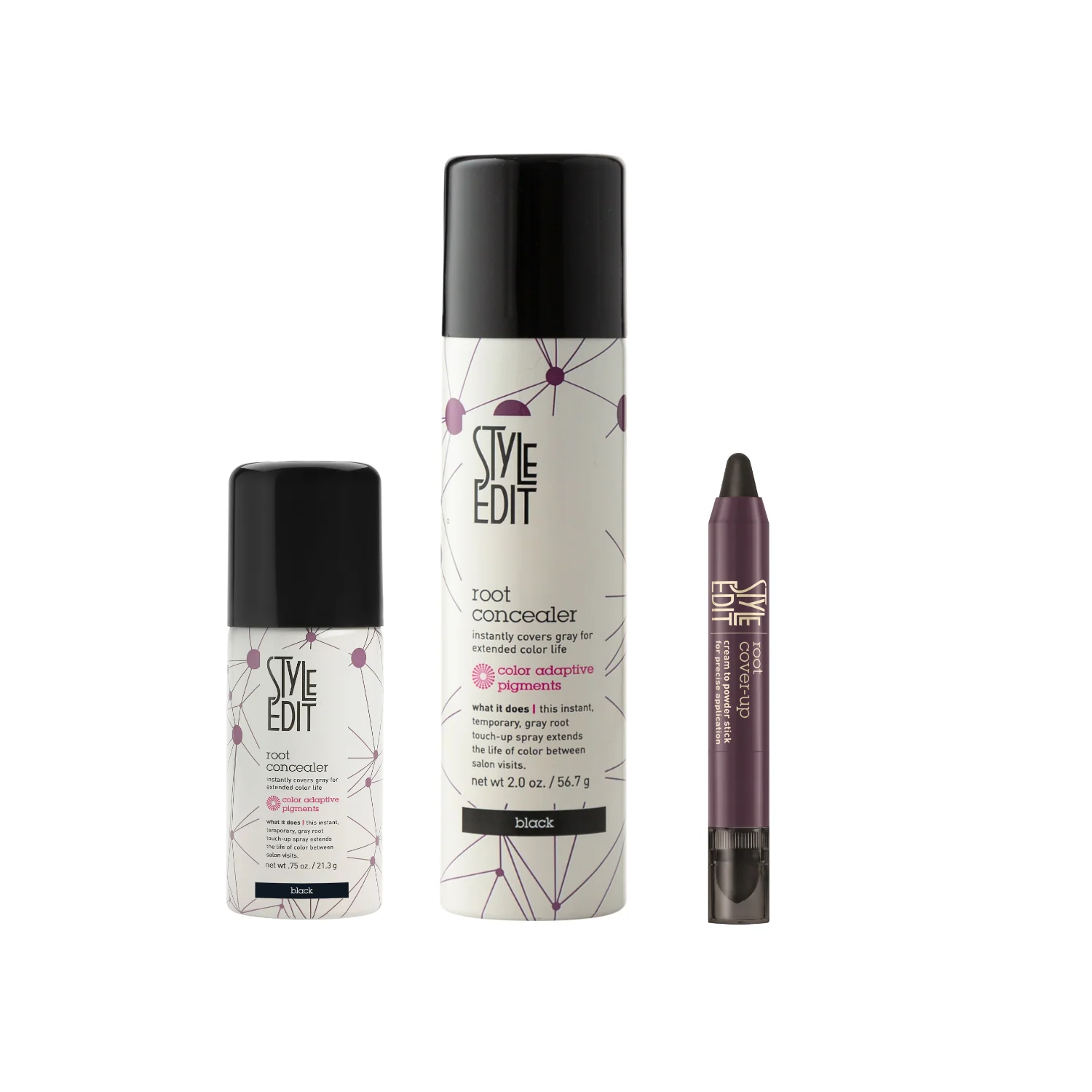 Root Concealer Spray and Stick Trio (Full & Travel Size Spray) - Image 7
