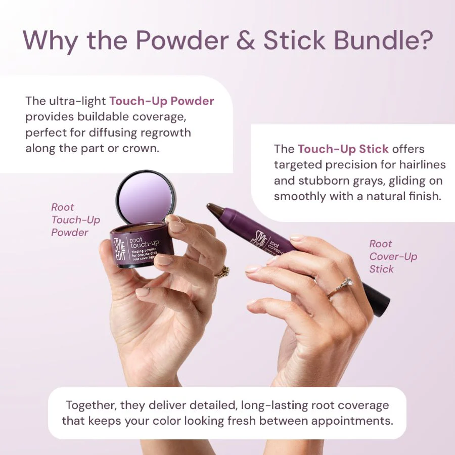 Best Sellers Trio: Full Size Root Concealer Spray, Stick and Powder Trio - Image 2