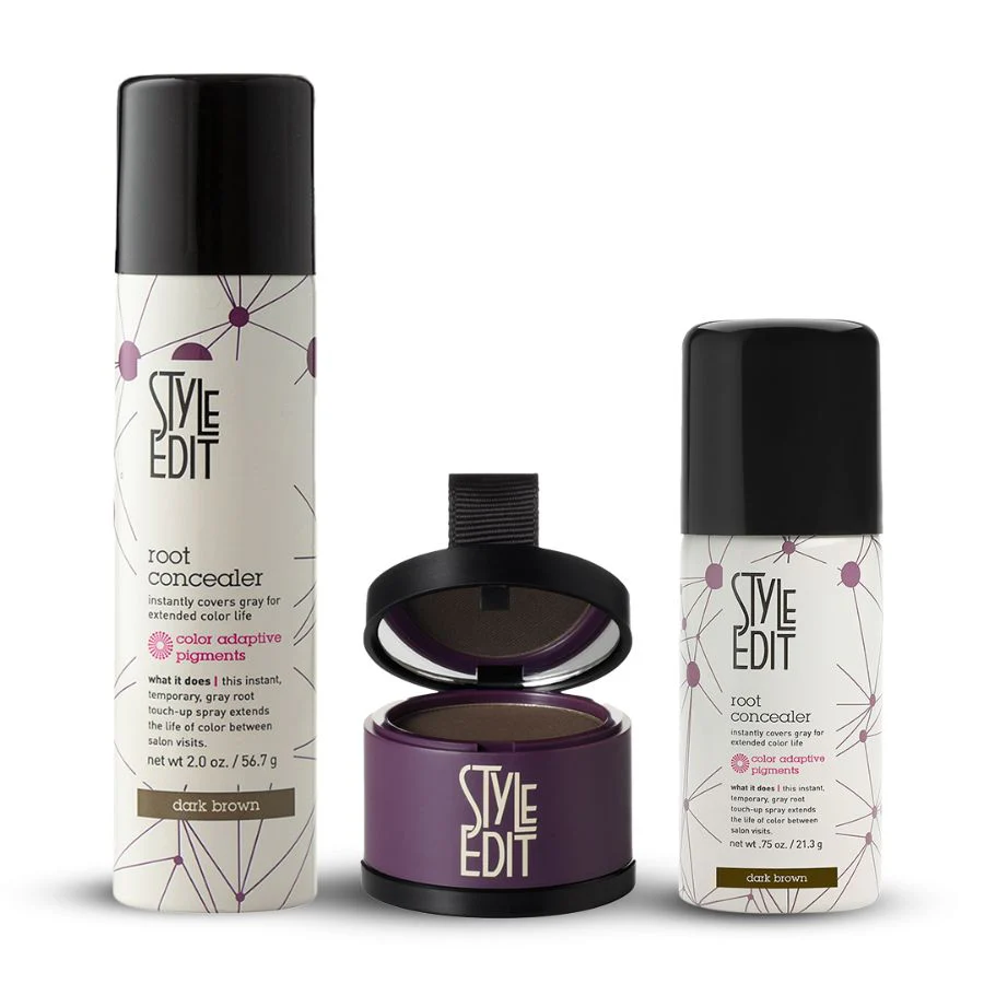 Root Concealer Spray and Powder Trio (Full & Travel Size Spray) - Image 10