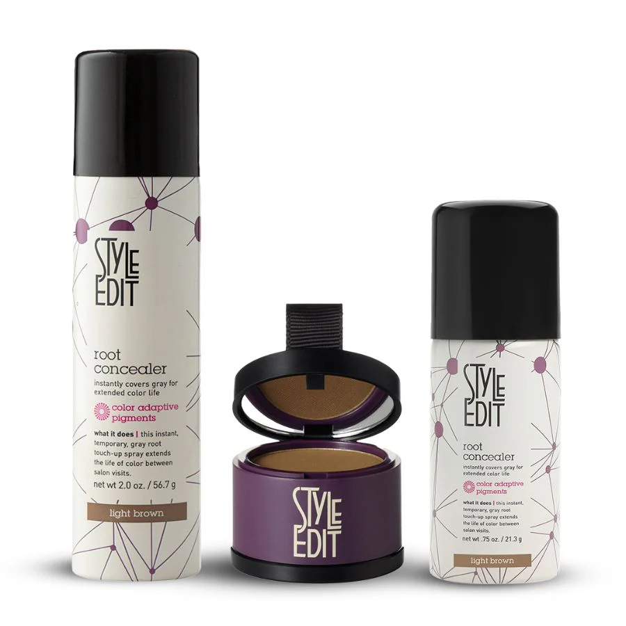 Root Concealer Spray and Powder Trio (Full & Travel Size Spray) - Image 12