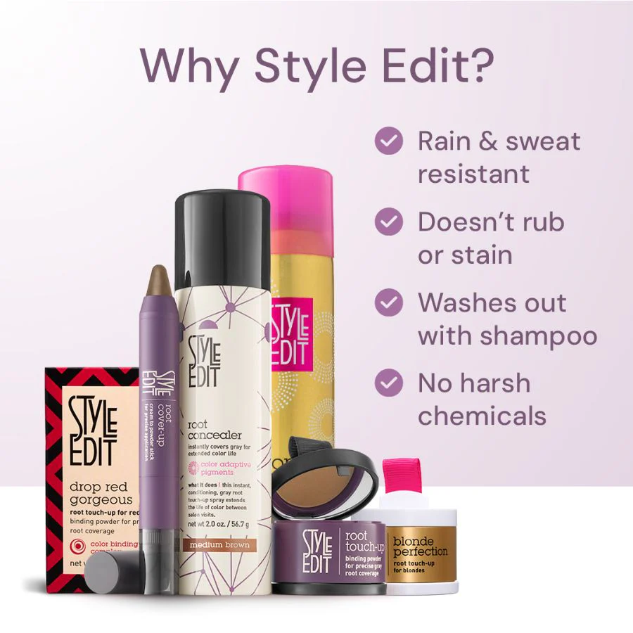 Root Concealer Spray and Powder Trio (Full & Travel Size Spray) - Image 6