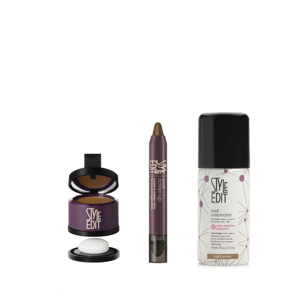 Travel Size Root Concealer Spray, Stick and Powder Trio - Image 7