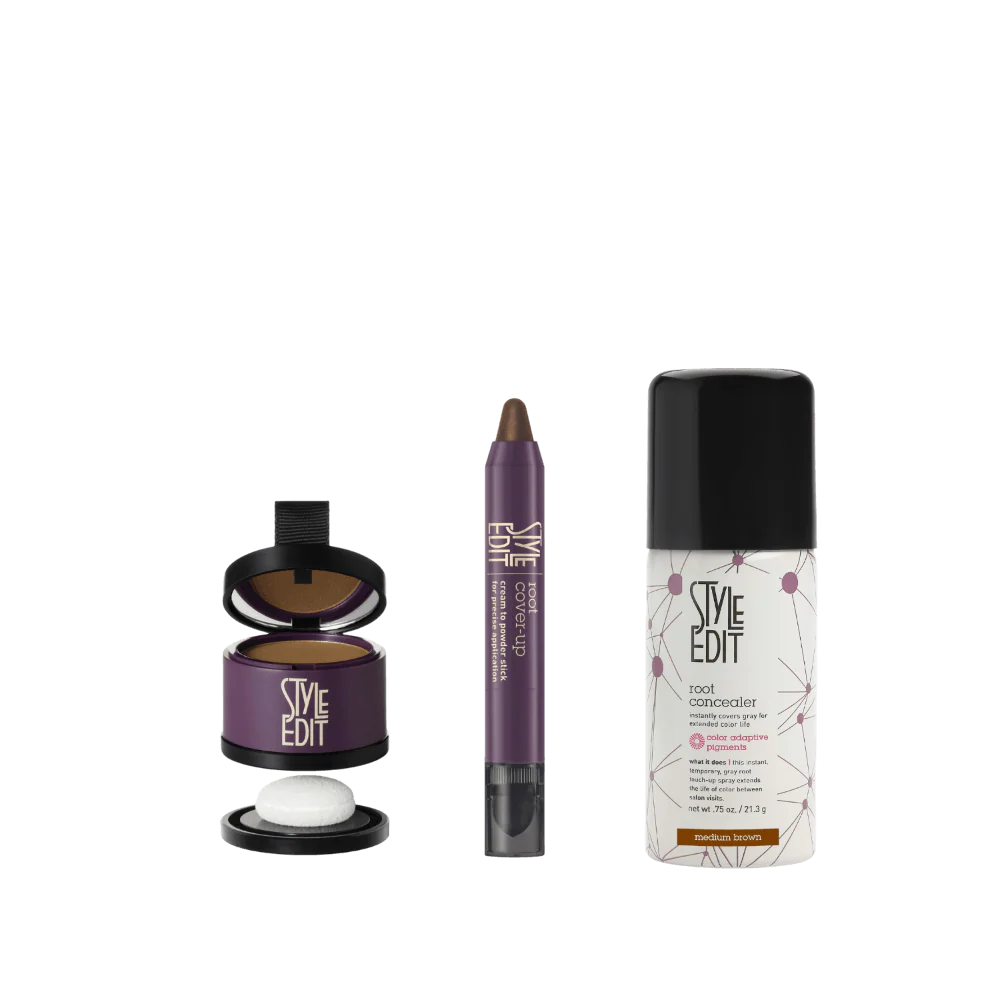 Travel Size Root Concealer Spray, Stick and Powder Trio - Image 9