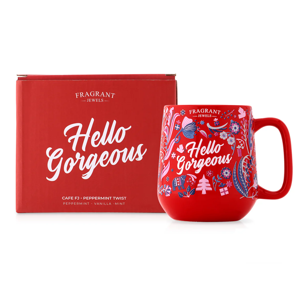 Cafe FJ: Peppermint Twist - Hello Gorgeous - Jewel Candle (Without Jewelry)