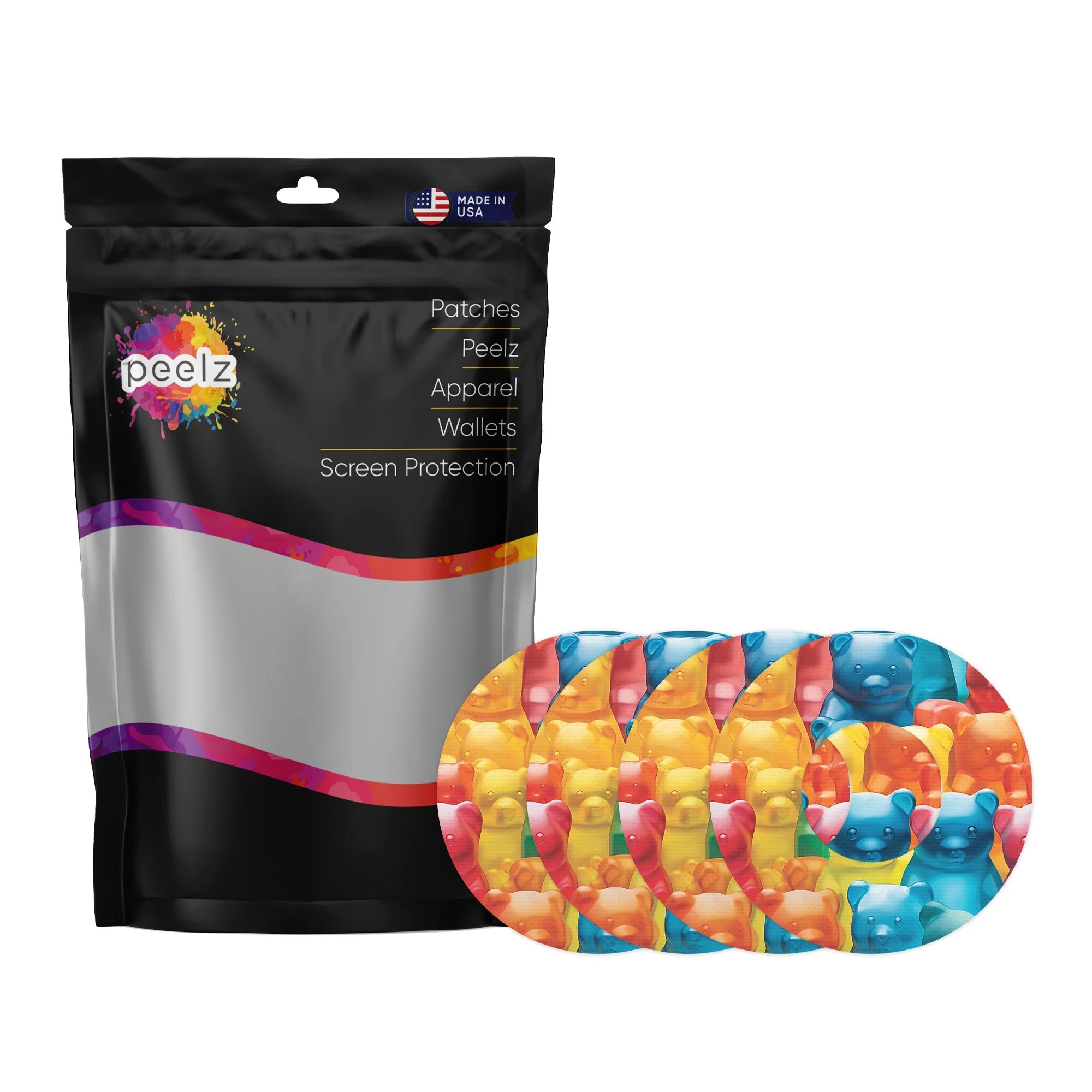 Candy Bears Patch  Tape Designed for the FreeStyle Libre 2 - Image 2
