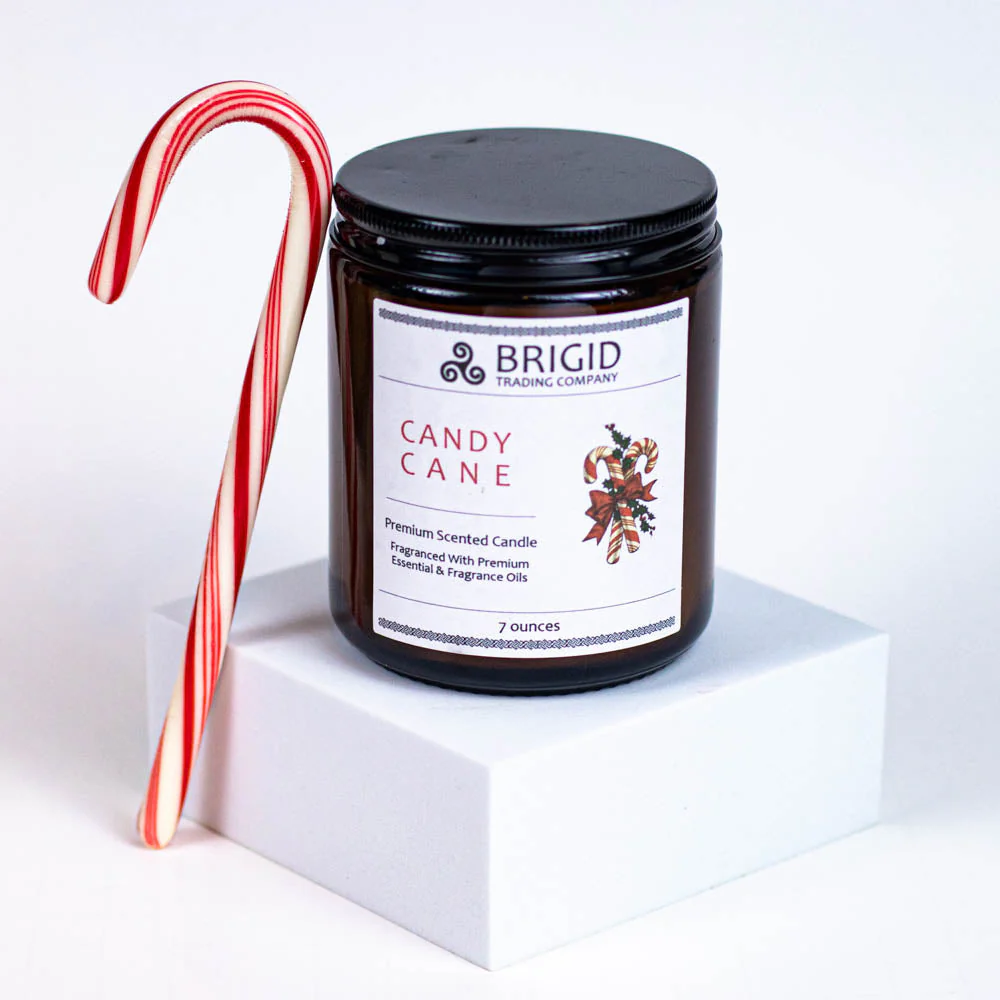Candy Cane Soy Wax Candle - Peppermint and Candy Canes - Image 3