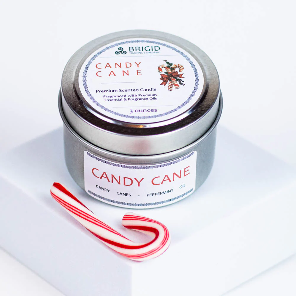 Candy Cane Soy Wax Candle - Peppermint and Candy Canes - Image 4