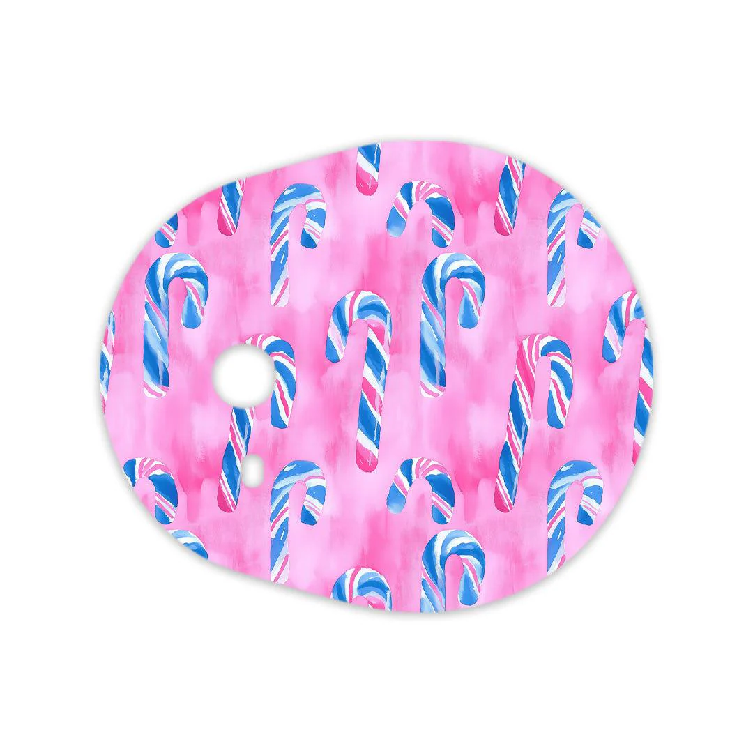 Candy Canes Sticker for the DEXCOM G7 and Stelo Transmitter - Image 2