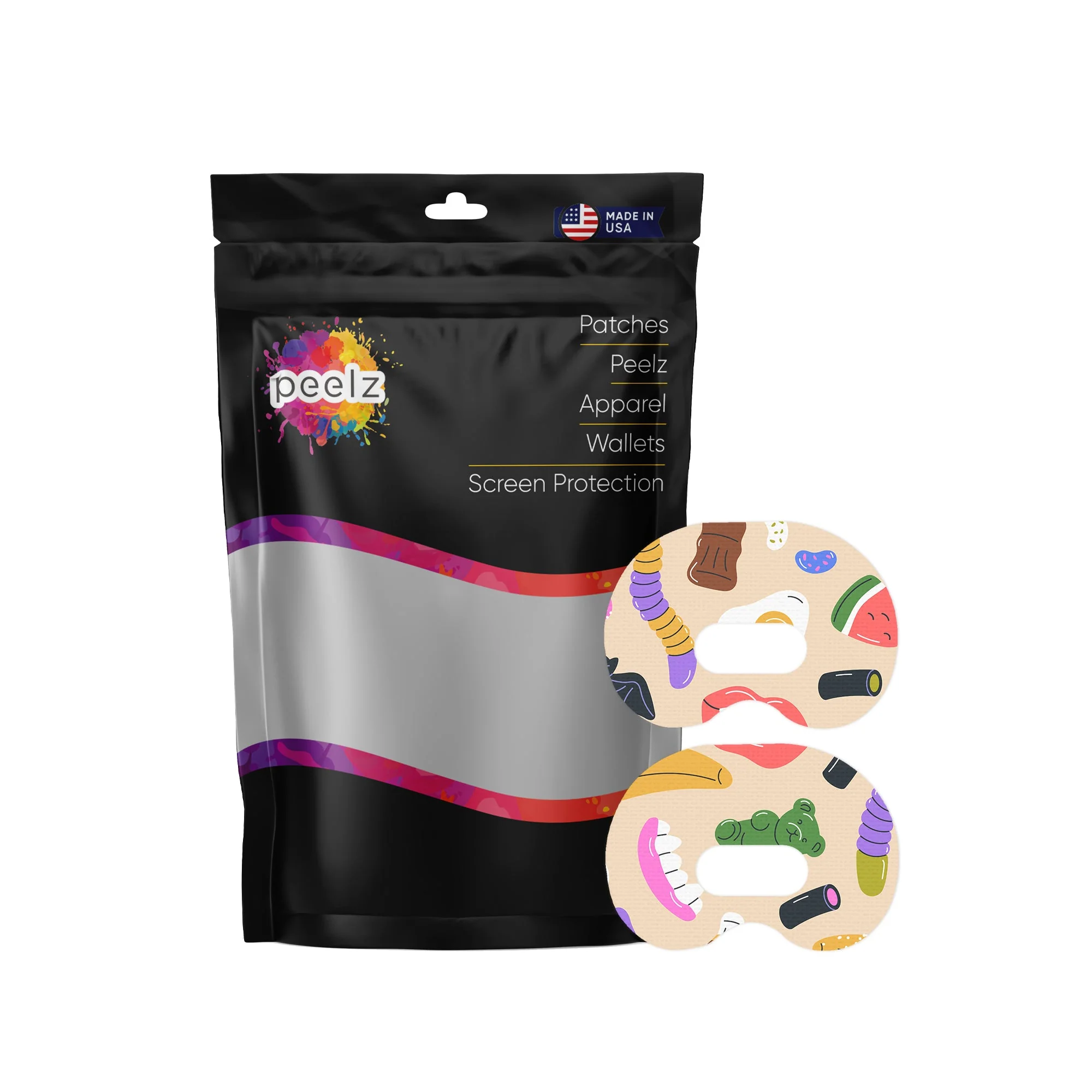 Candy Chaos Medtronic Guardian Connect Patch Tape - Pump Peelz - Image 2