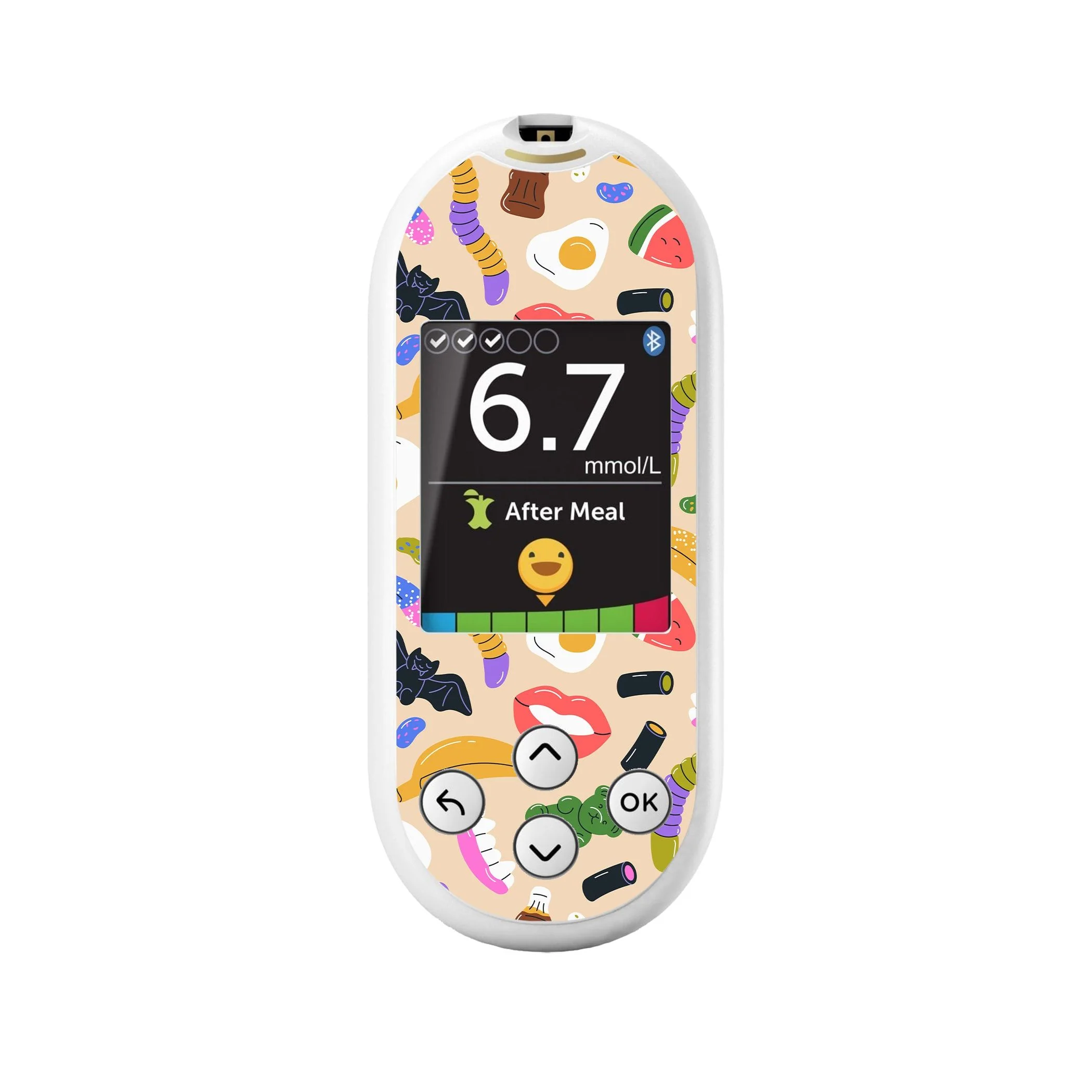 Candy Chaos OneTouch Verio Reflect Glucometer - Pump Peelz