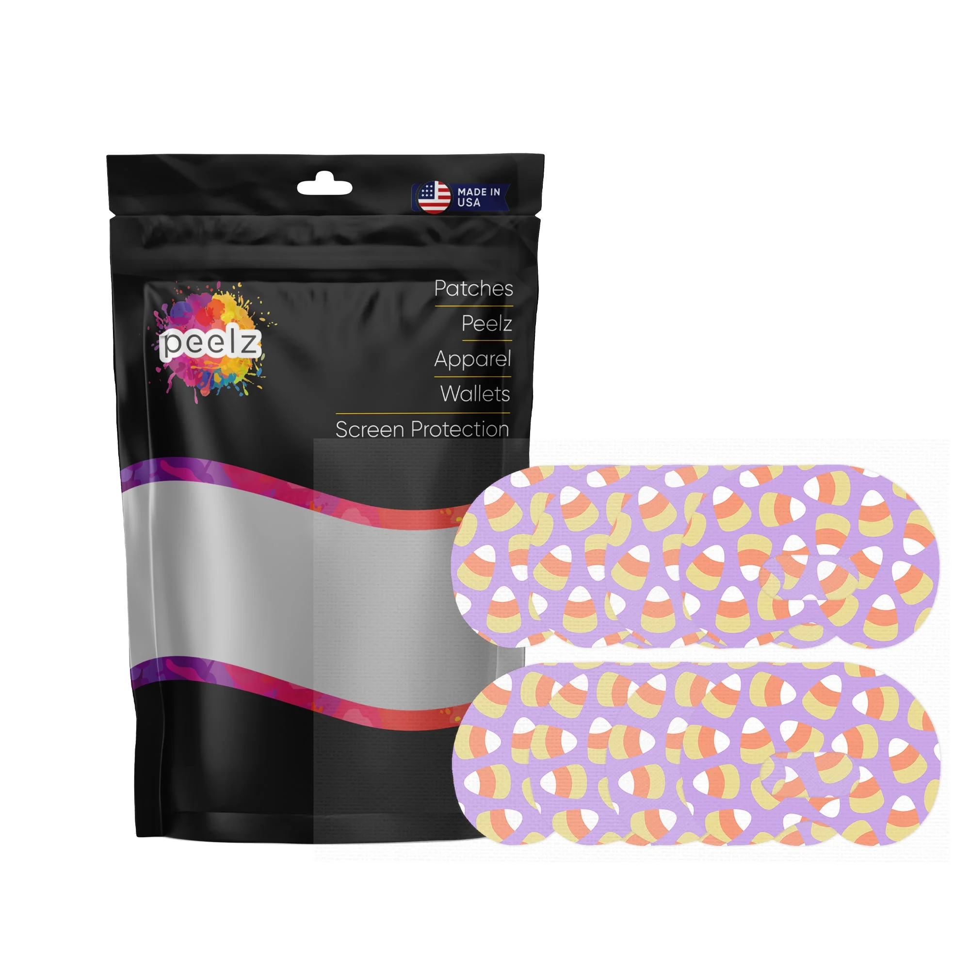 Candy Corn Medtronic Guardian Connect Patch Tape - Pump Peelz - Image 3