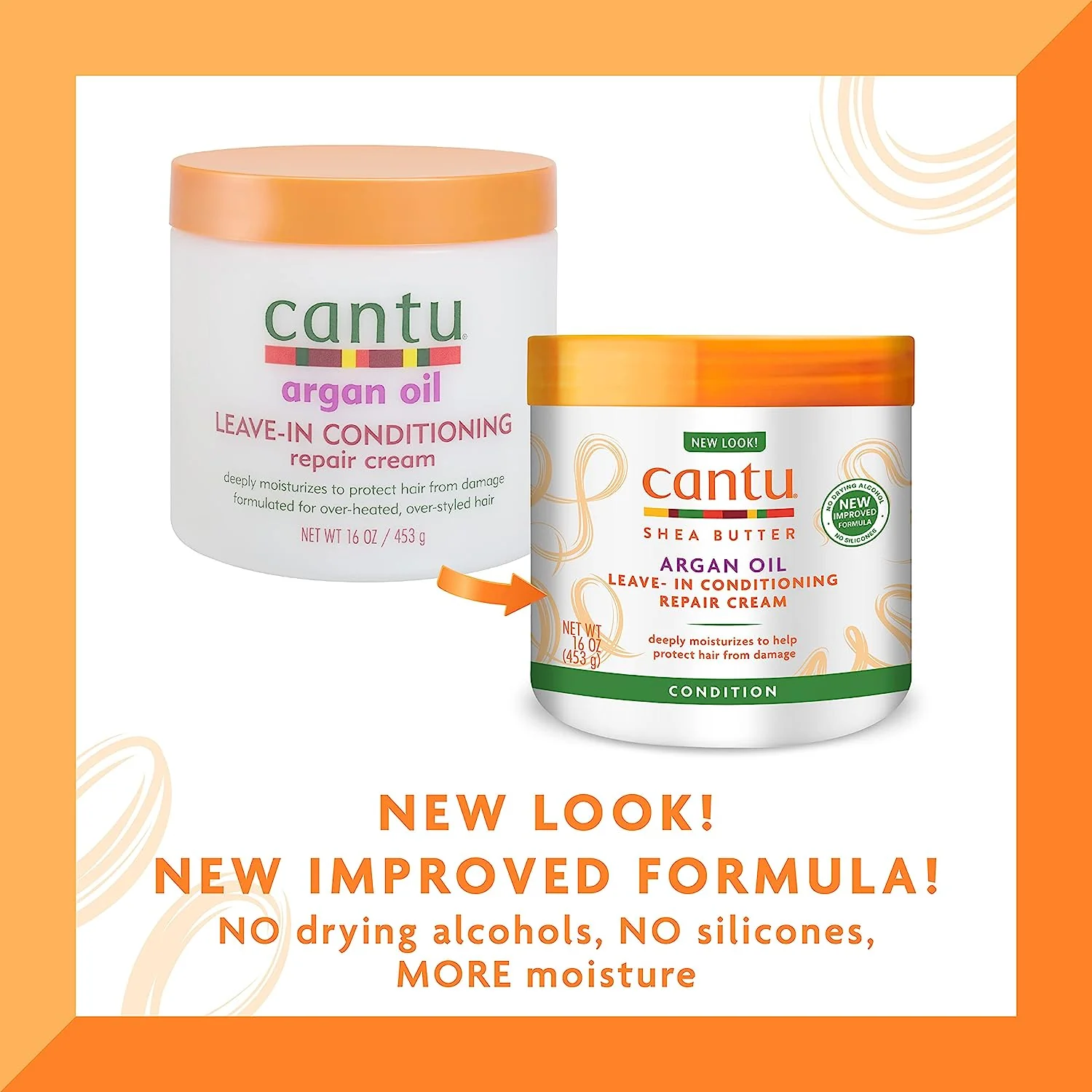 Cantu Leave-In Conditioning Repair Cream with Argan Oil, 16 oz - Image 4