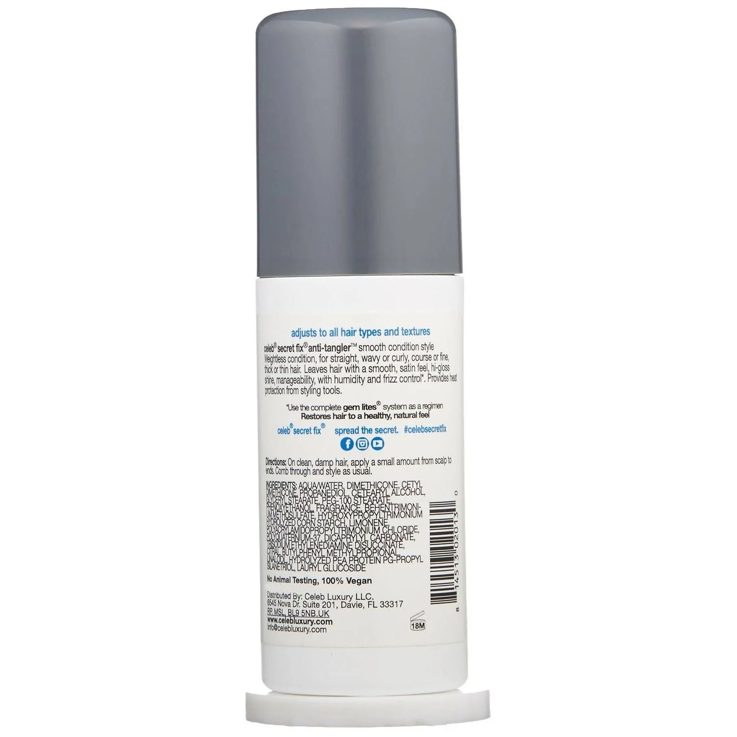 Celeb Luxury Leave-In Vegan Professional Hair Styler 3.4 fl oz - Image 2
