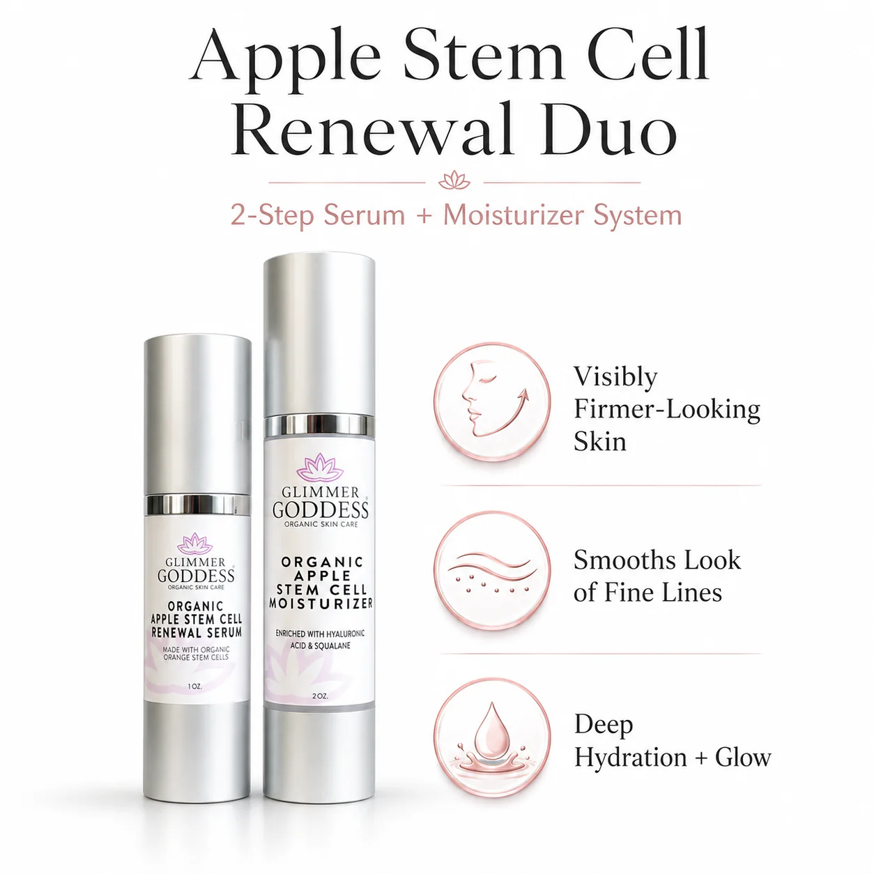 Cellular Renewal Duo – Apple Stem Cell Serum + Moisturizer