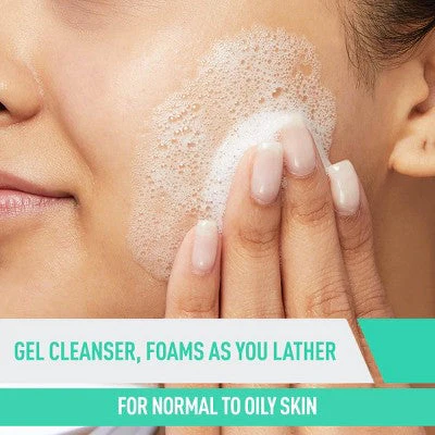 CeraVe Foaming Face Wash with Hyaluronic Acid and Niacinamide for Oily Skin 16 fl oz - Imperfect Container - Image 14