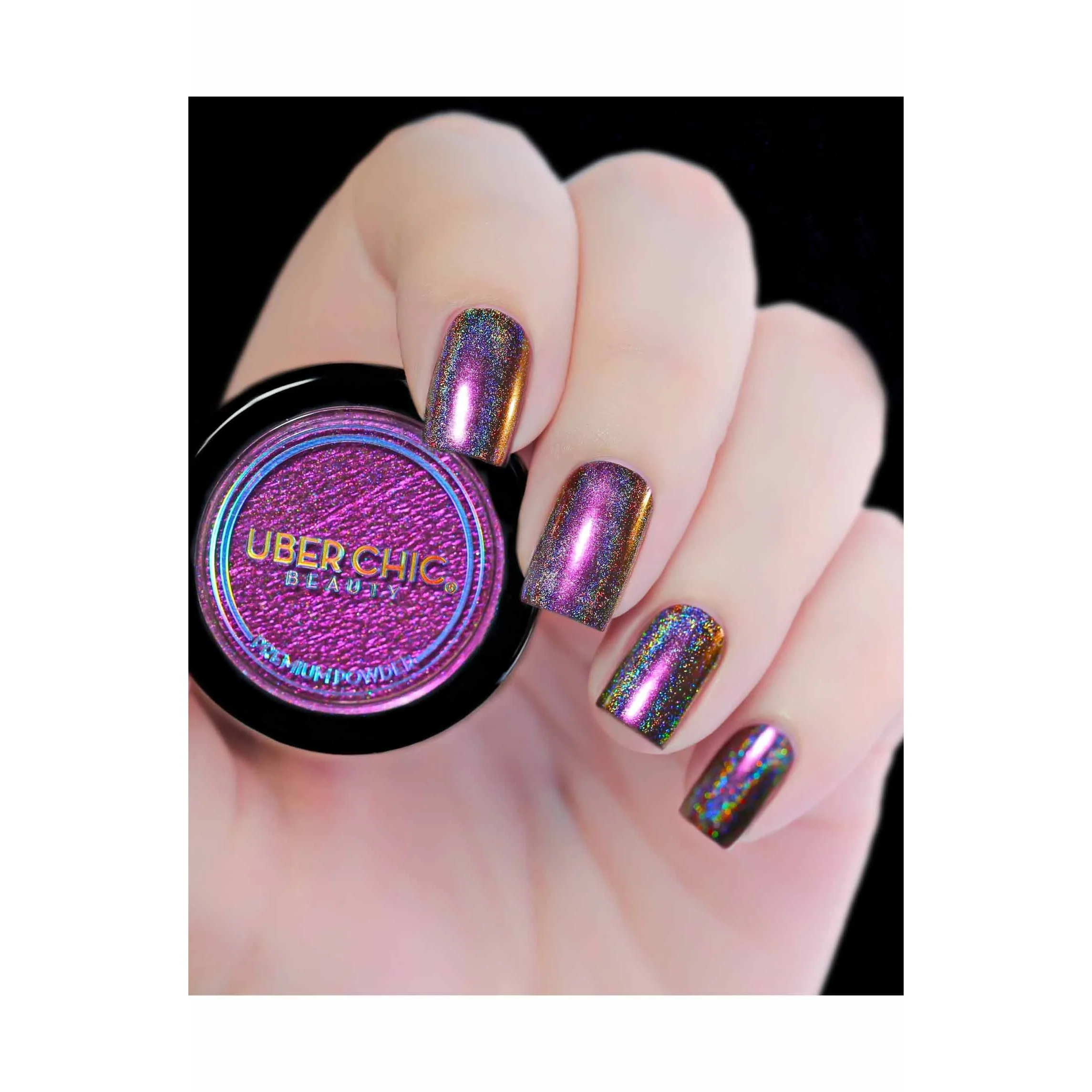 Chameleon Holographic Nail Powder: Egyptian Sunset - Image 2
