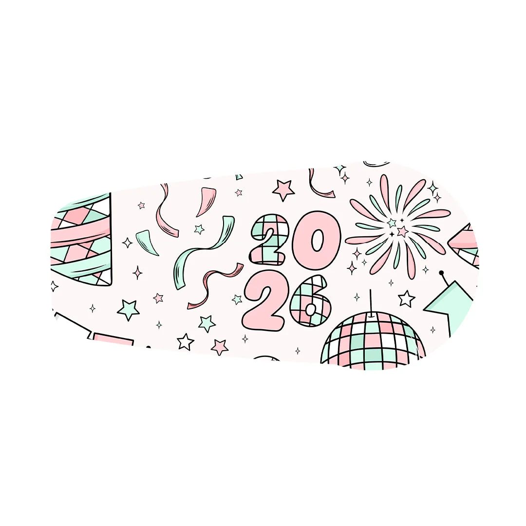 Cheers to '26 Dexcom G6 Transmitter Sticker - Pump Peelz - Image 2