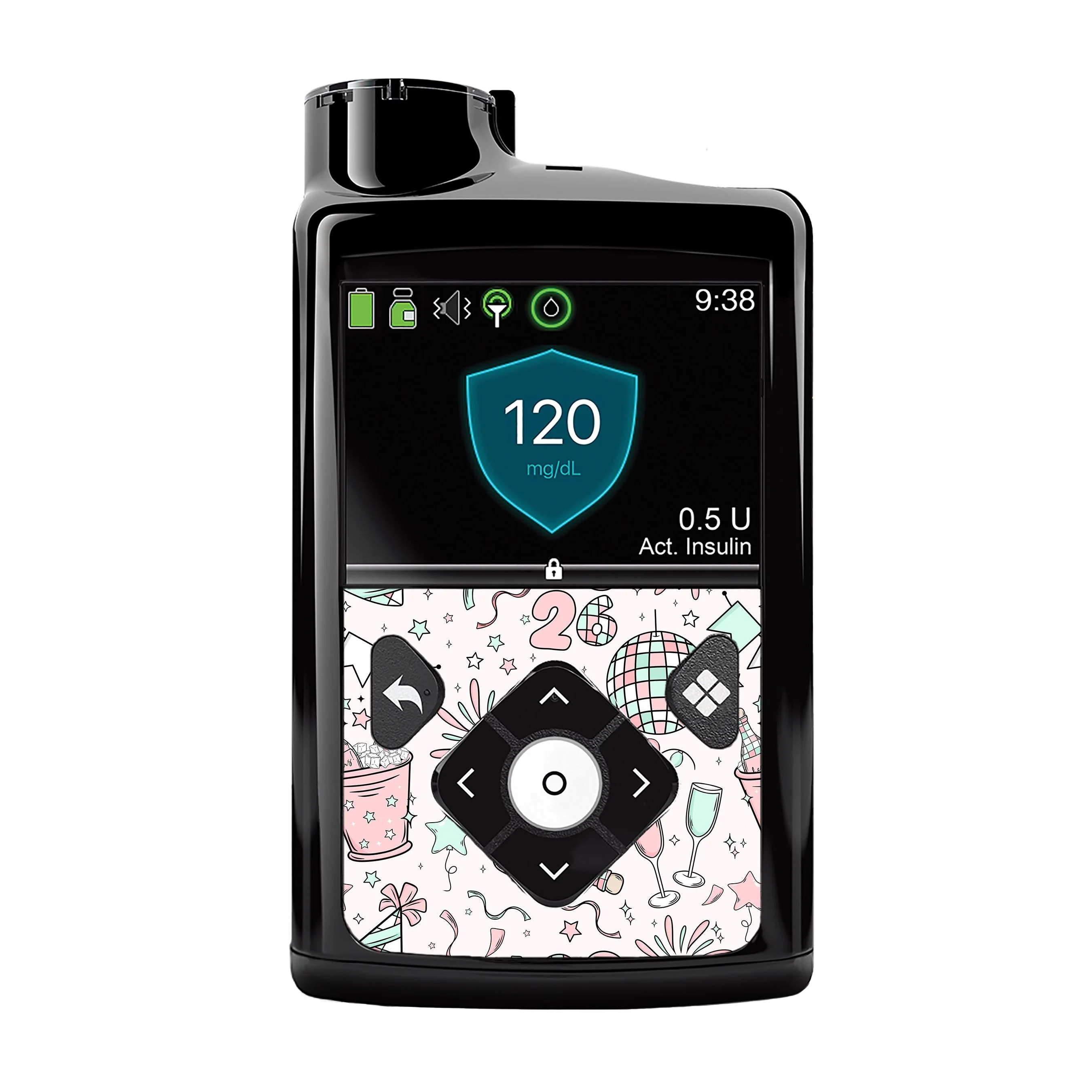 Cheers to '26 Medtronic MiniMed 770G & 780G Sticker - Pump Peelz