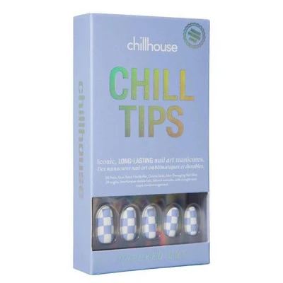 Chillhouse Chill Tips Fake Nails Design Studio Checked Out 24ct - Imperfect Box - Image 9