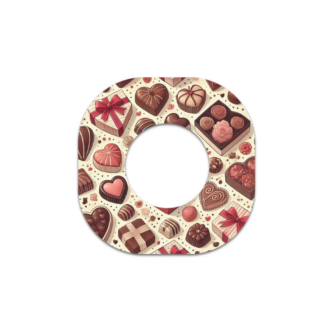 Chocolate Love Dexcom G7 and Stelo Patch Tape - Pump Peelz - Image 2