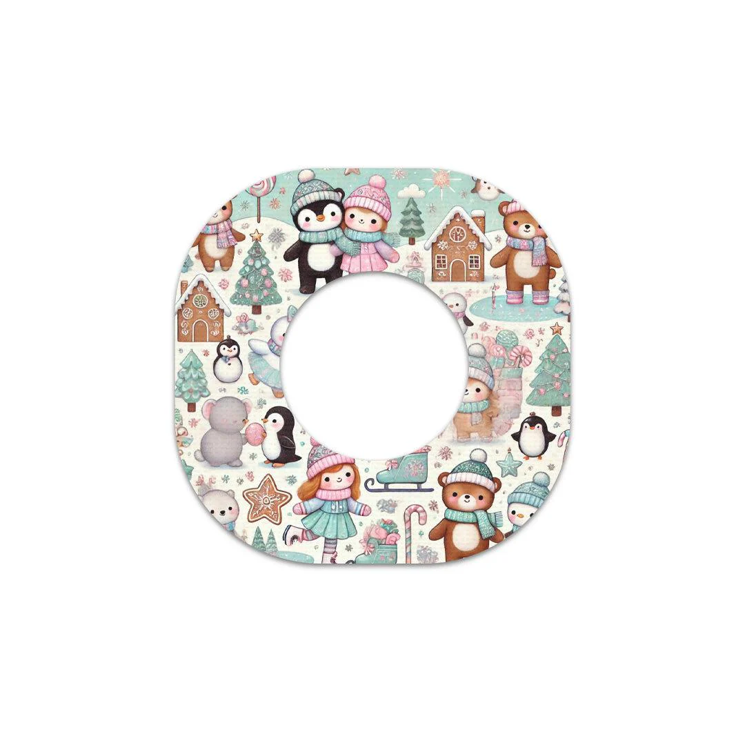 Christmas Scene Dexcom G7 and Stelo Patch Tape - Pump Peelz - Image 2