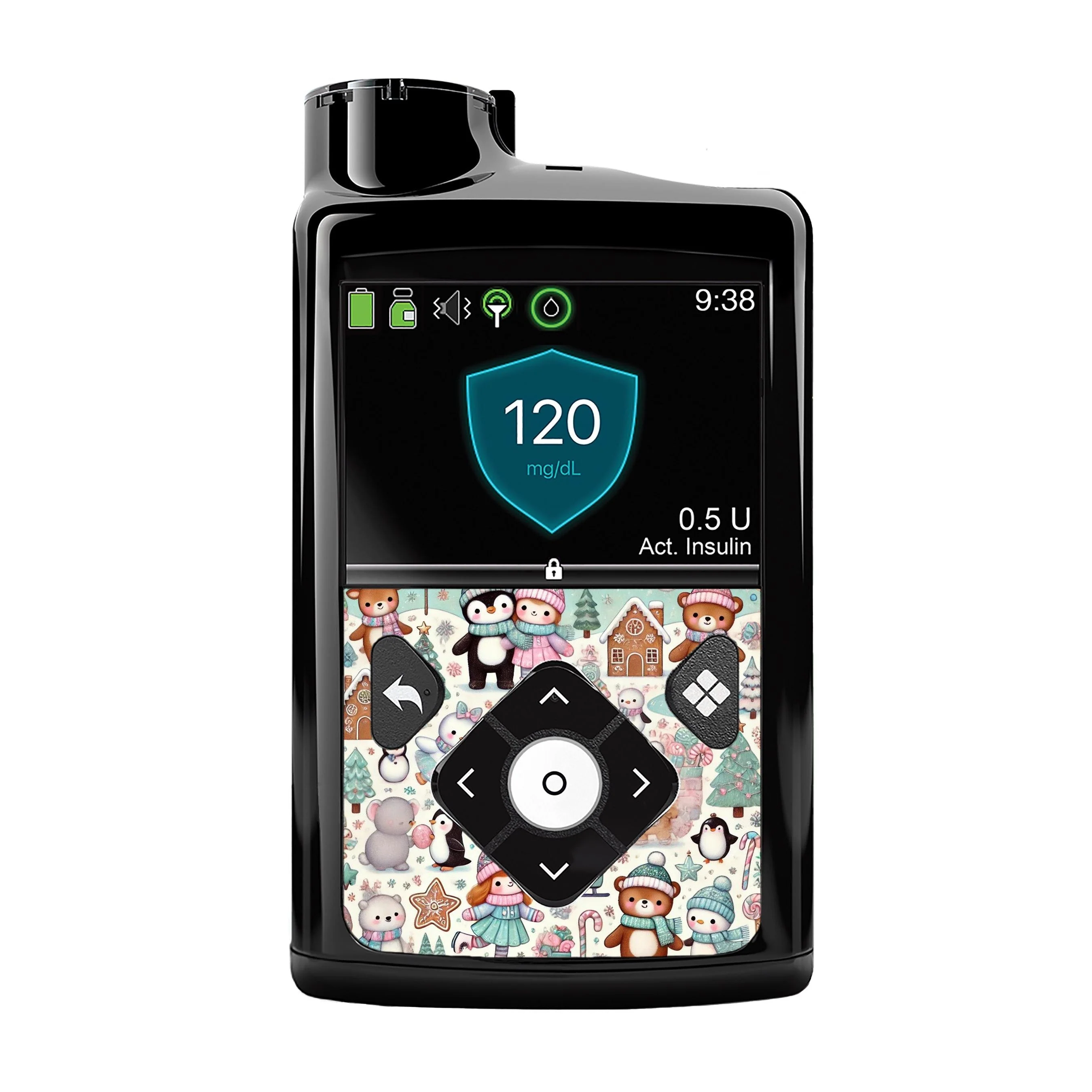 Christmas Scene Sticker for Medtronic MiniMed 770G & 780G