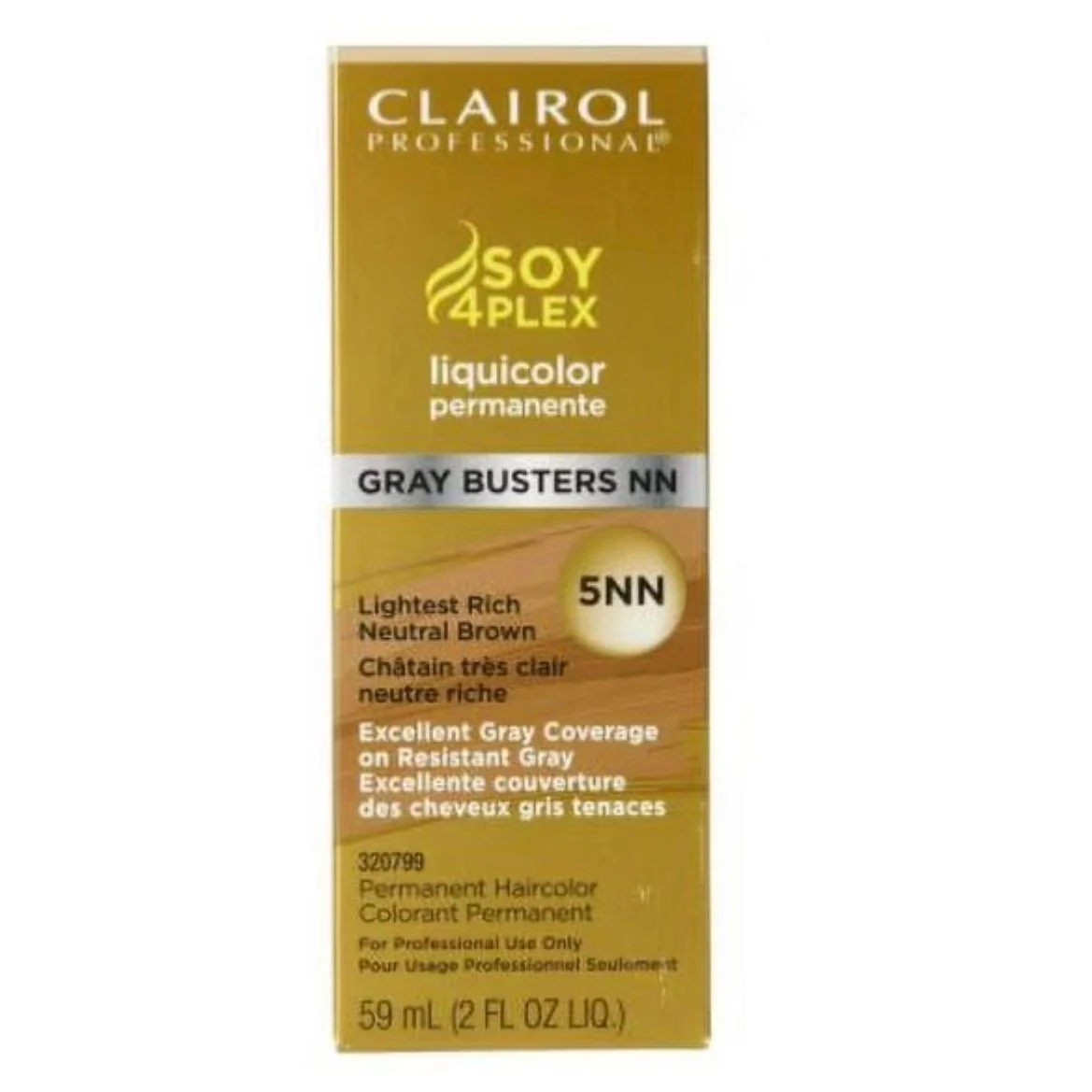 Clairol Professional Permanent Liquicolor for Dark Hair Color, 5NN Lightest Neutral Brown