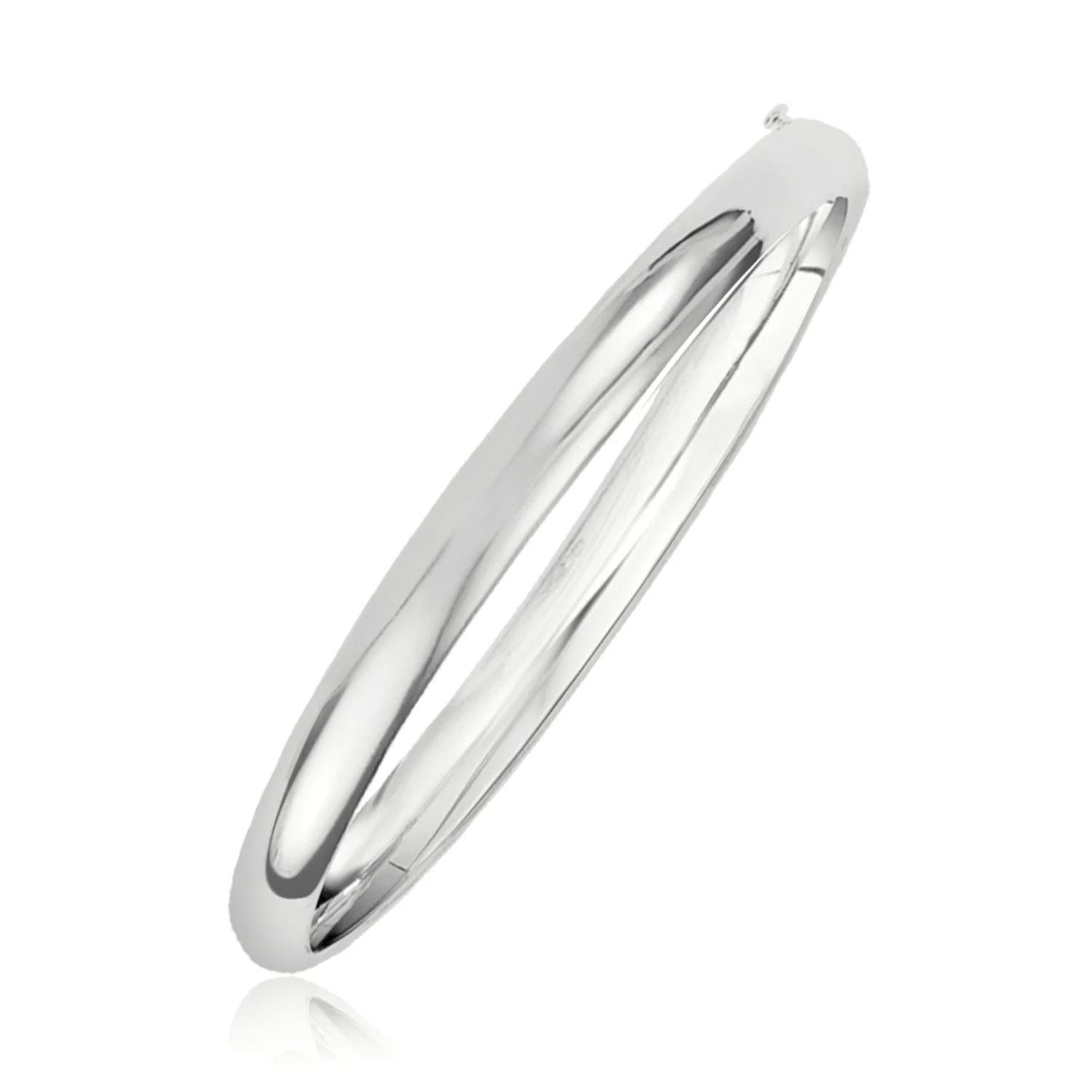 Classic Bangle in 14k White Gold (5.0mm) - Image 3