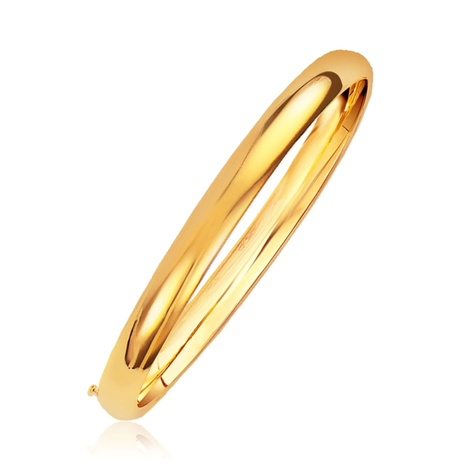 Classic Bangle in 14k Yellow Gold (6.0mm) - Image 2