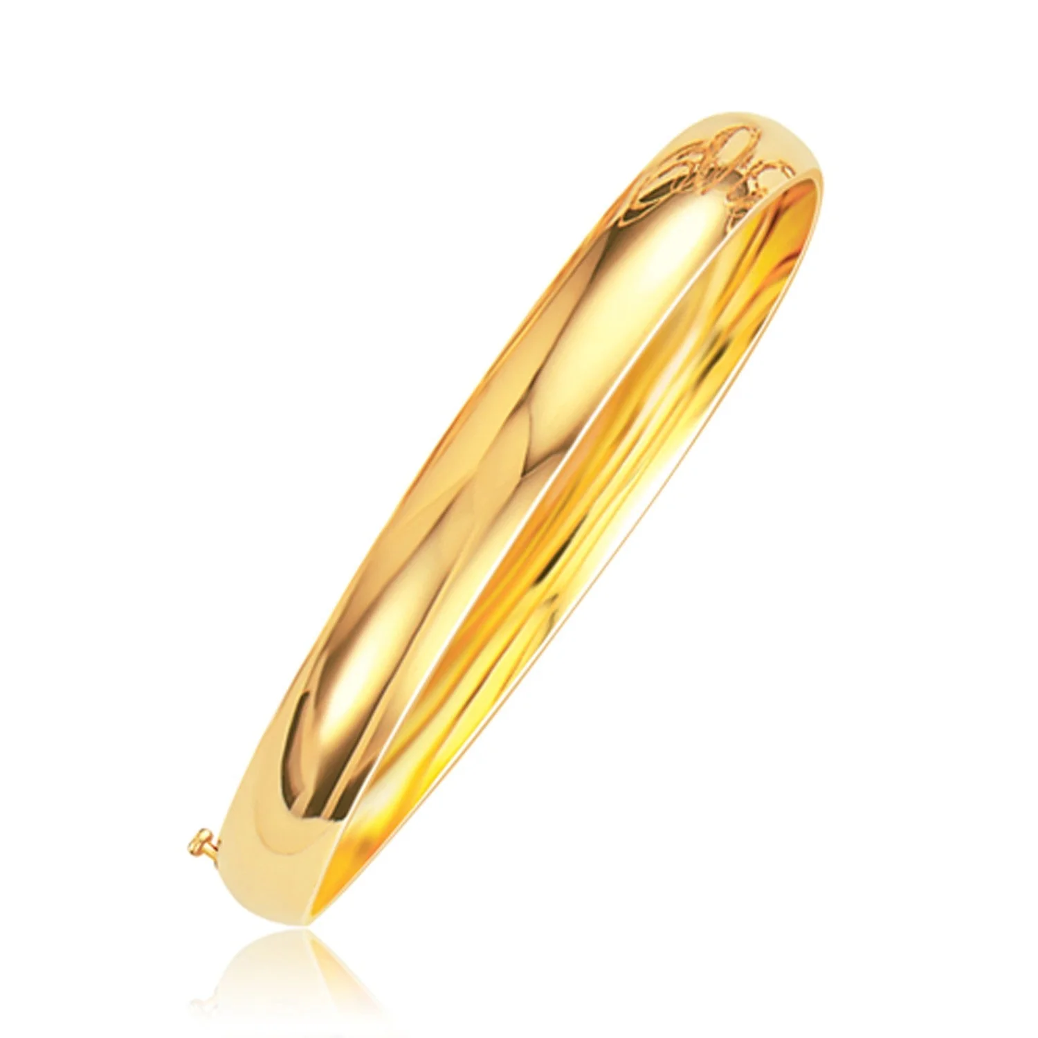 Classic Bangle in 14k Yellow Gold (8.0mm) - Image 2
