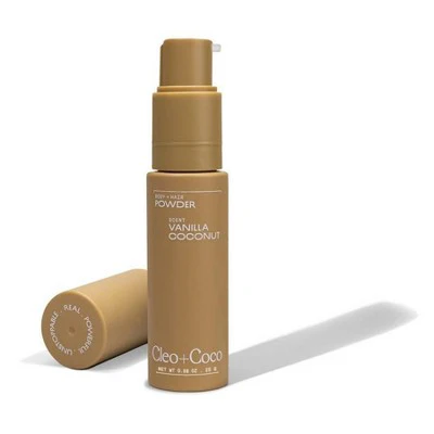 cleo+coco. Body and Hair Antiperspirants and Deodorant Powder Coconut Vanilla 0.88oz - New - Image 2