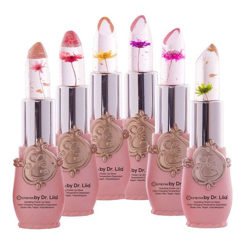 Color-Changing Flower Lip Gloss – Vegan, Gluten-Free, Hydrating Lip Balm - Image 2