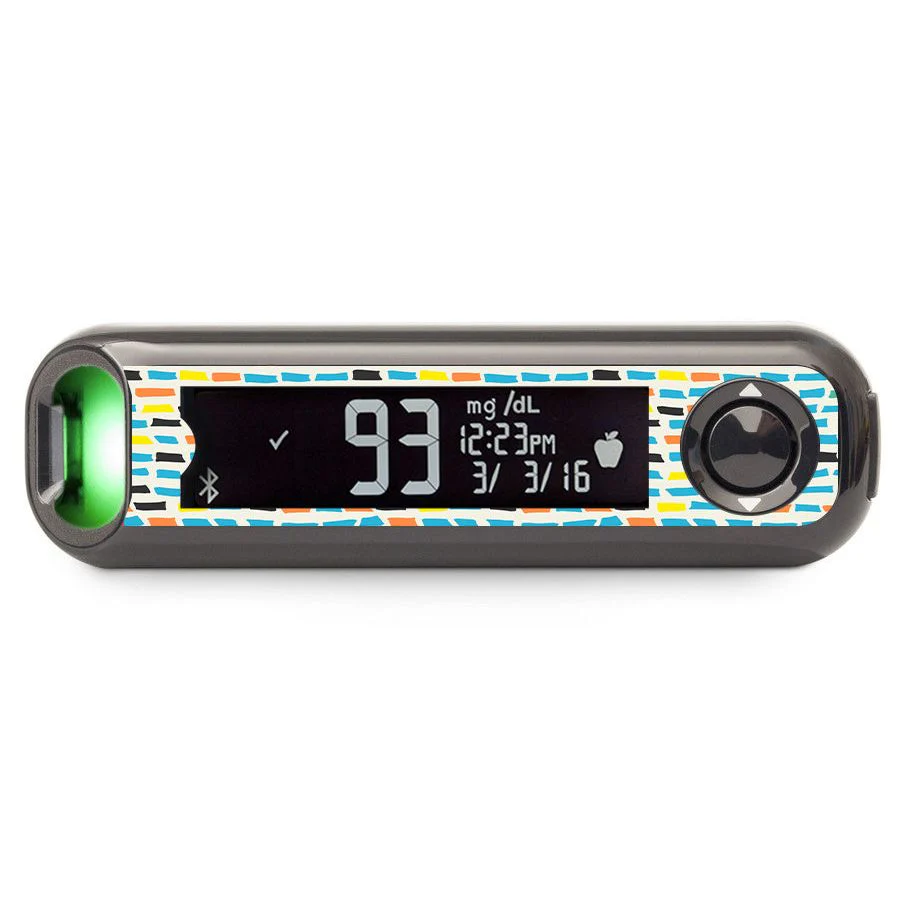 Colorful Sticks Bayer Contour© Next One Glucometer Sticker - Pump Peelz