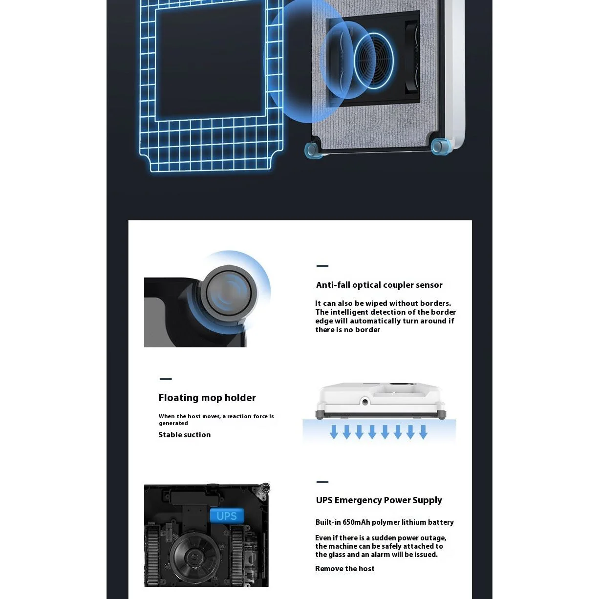 Compact Window Cleaning Robot – Smart Automatic Glass Cleaner - Image 6
