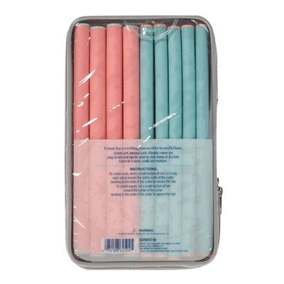 Conair Heatless Spiral Curl Rollers Coral & Teal 18pcs - New - Image 6